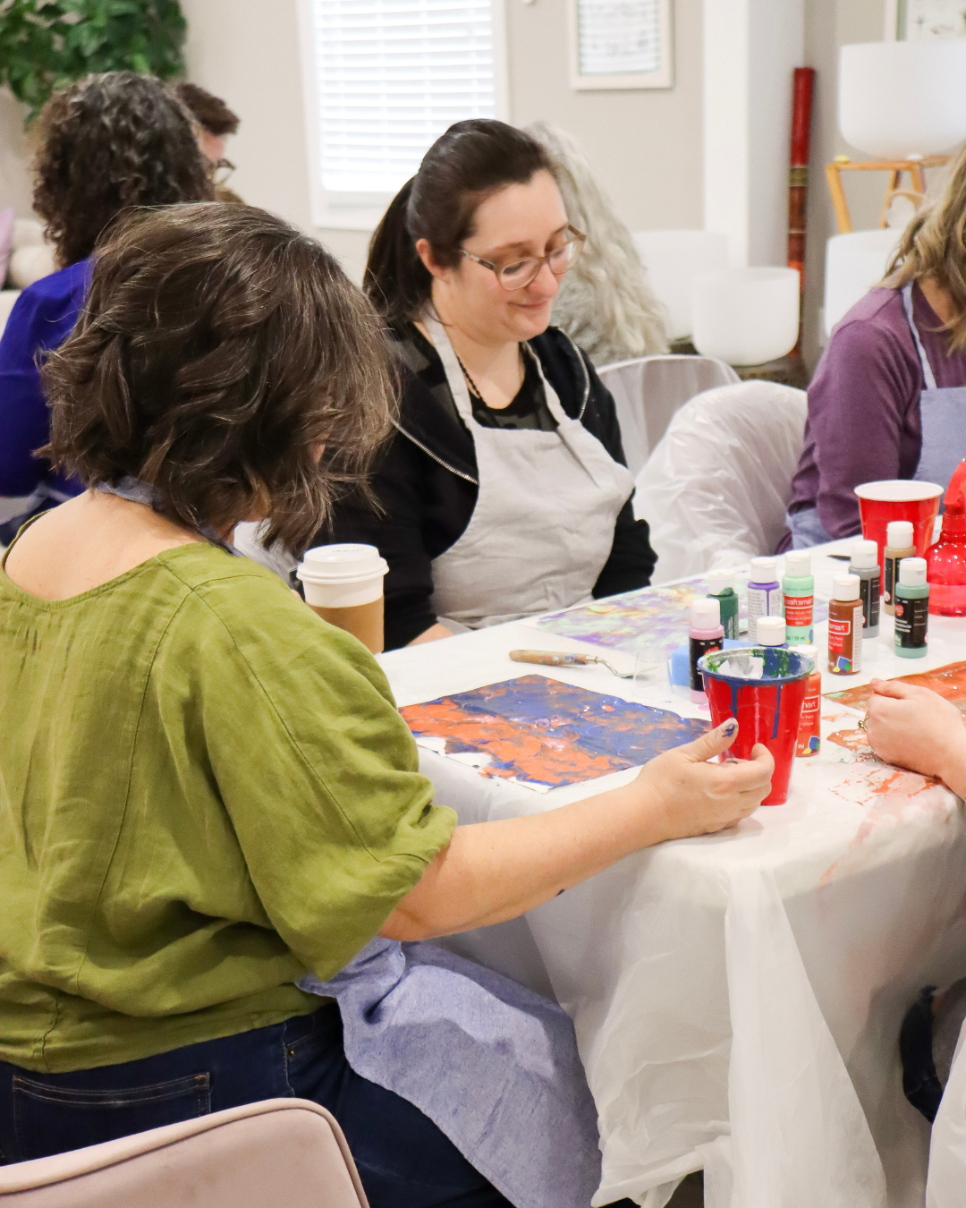 Participants at the Art & Sound Event